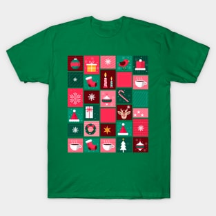 Santa Claus Patchwork Ideas 2022 T-Shirt